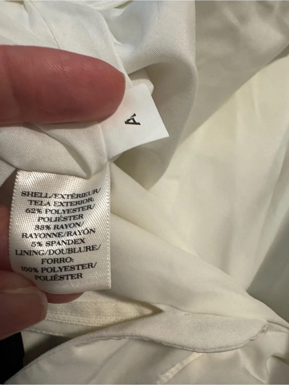 Ann Taylor Ivory Black Grosgrain Bow Waistband Trousers Pants Size 2